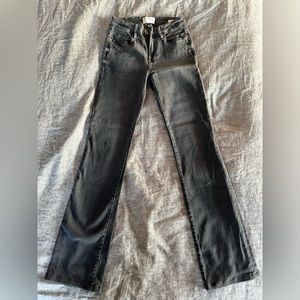 Frame jeans le mini boot size 25 dark gray/black